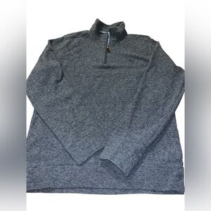 Chaps Men's Heathered Gray Zip-Up Sweater